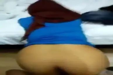 Jilbab Biru Di Kosan Brutal Warna Menantang HD Lumer